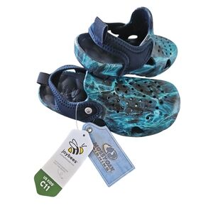 Joybees Size 11 New Kids Blue Water Shoes Sandals‎